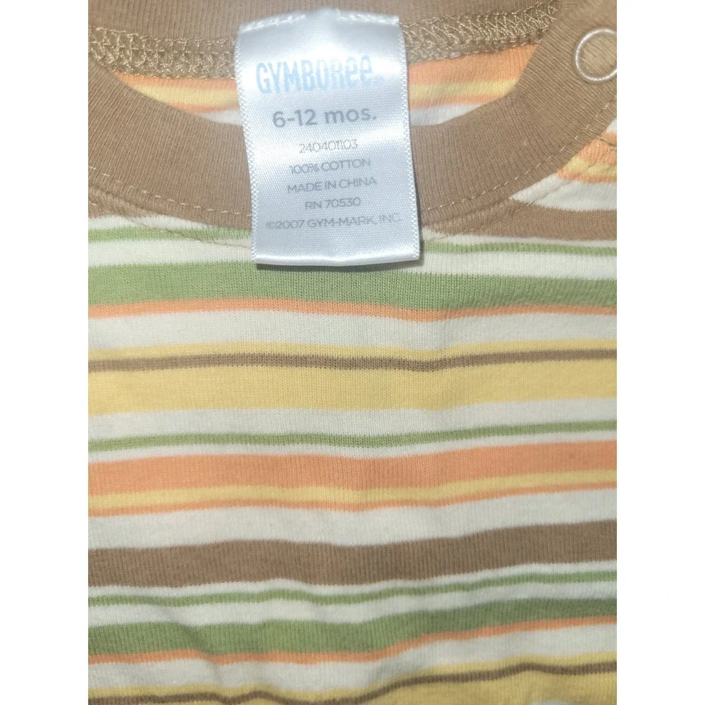 Gymboree‎ Striped Romper Short Sleeve One Piece Bodysuit 6-12 mos from 2007